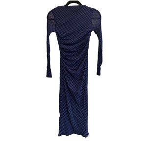 Enza Costa-Long Sleeve Gingham Dress